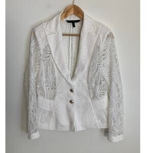 White House Black‎ Market Lace Blazer size 10